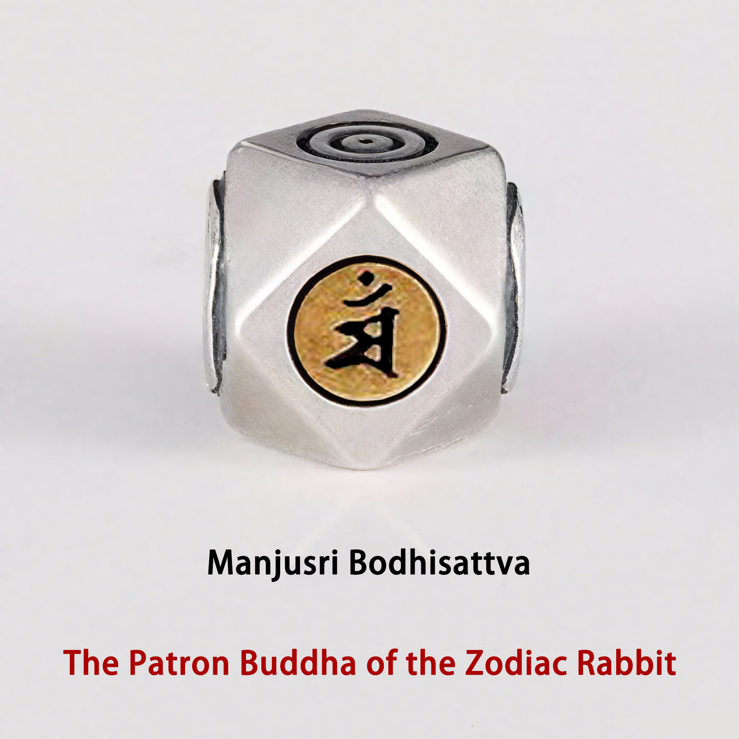 Braided Bracelet Protecting for Zodiac Rabbit by Manjusri Bodhisattva