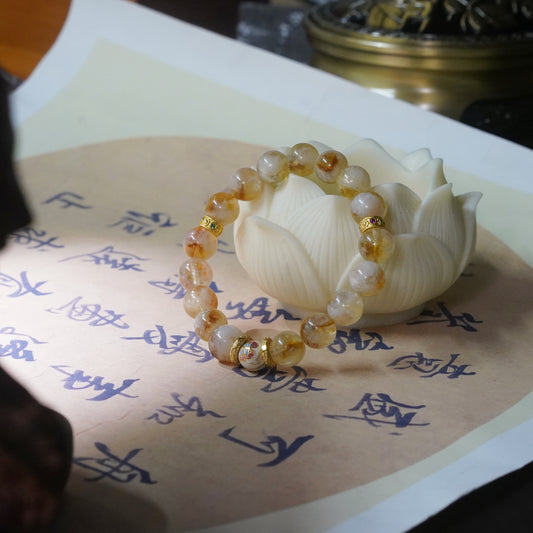 Wellness-Feathered Yellow Quartz-Earth