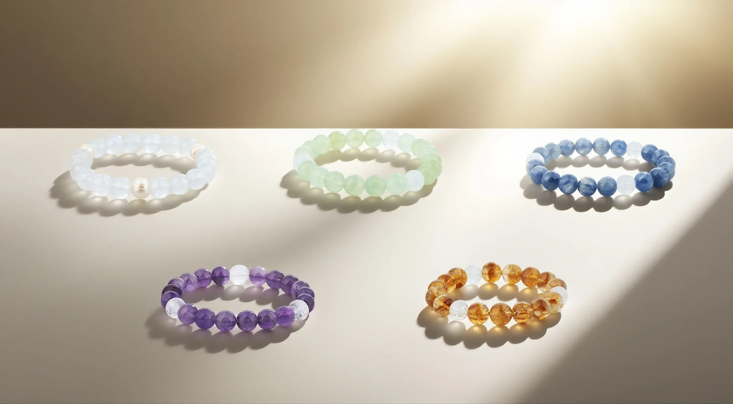 Natural Crystal Bracelets Spiritual Healing Bracelet of Five Elements