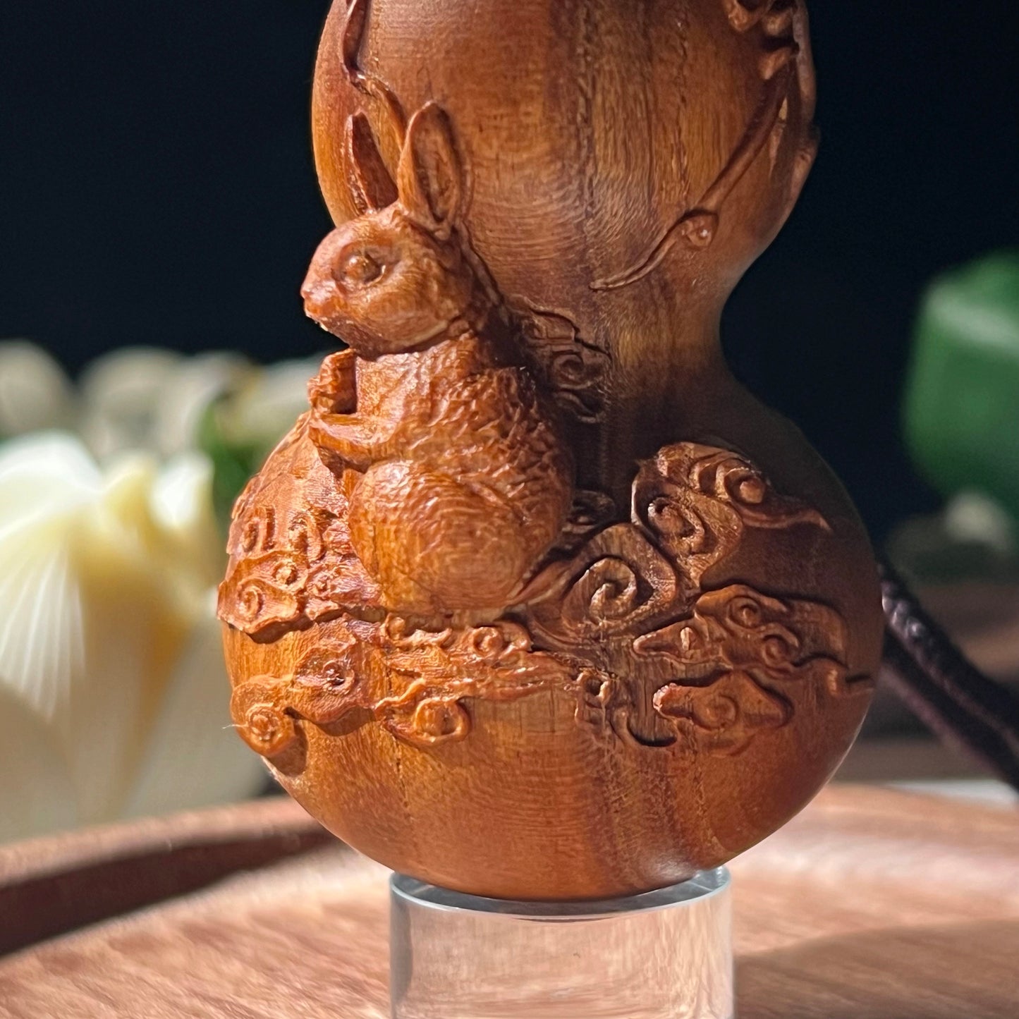 Woodcarving Gourd of Chinese Zodiac - Rabbit