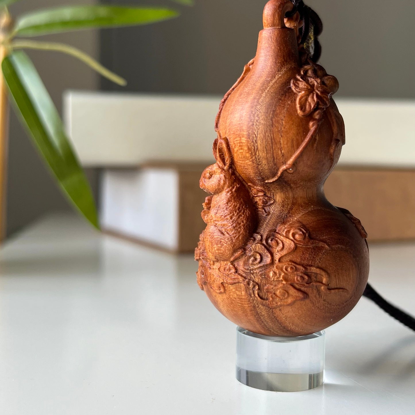 Woodcarving Gourd of Chinese Zodiac - Rabbit