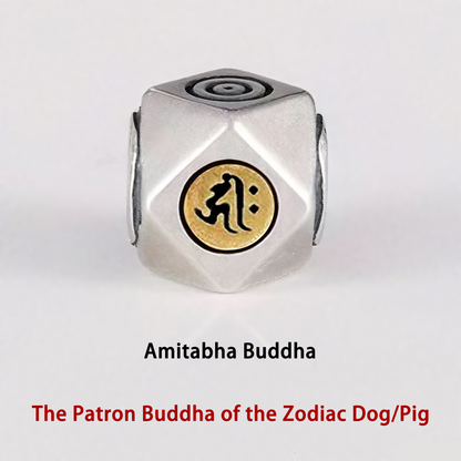 Braided Bracelet Protecting for Zodiac Dog/Pig by Amitabha Buddha