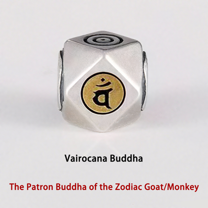 Braided Bracelet Protecting for Zodiac Goat/Monkey by Vairocana Buddha