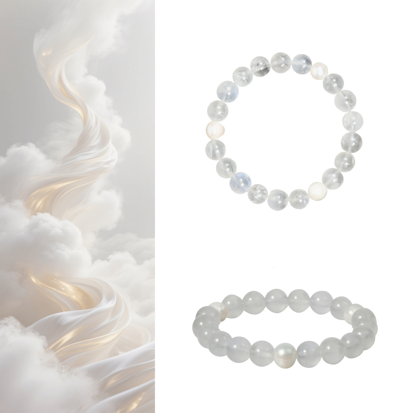Metal - Refinement and Steady Return · Blue Moonstone & Pearl - Stone of Endurance
