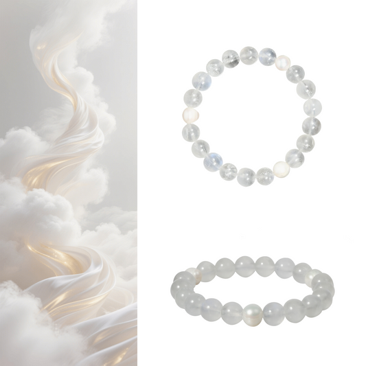Metal - Refinement and Steady Return · Blue Moonstone & Pearl - Stone of Endurance