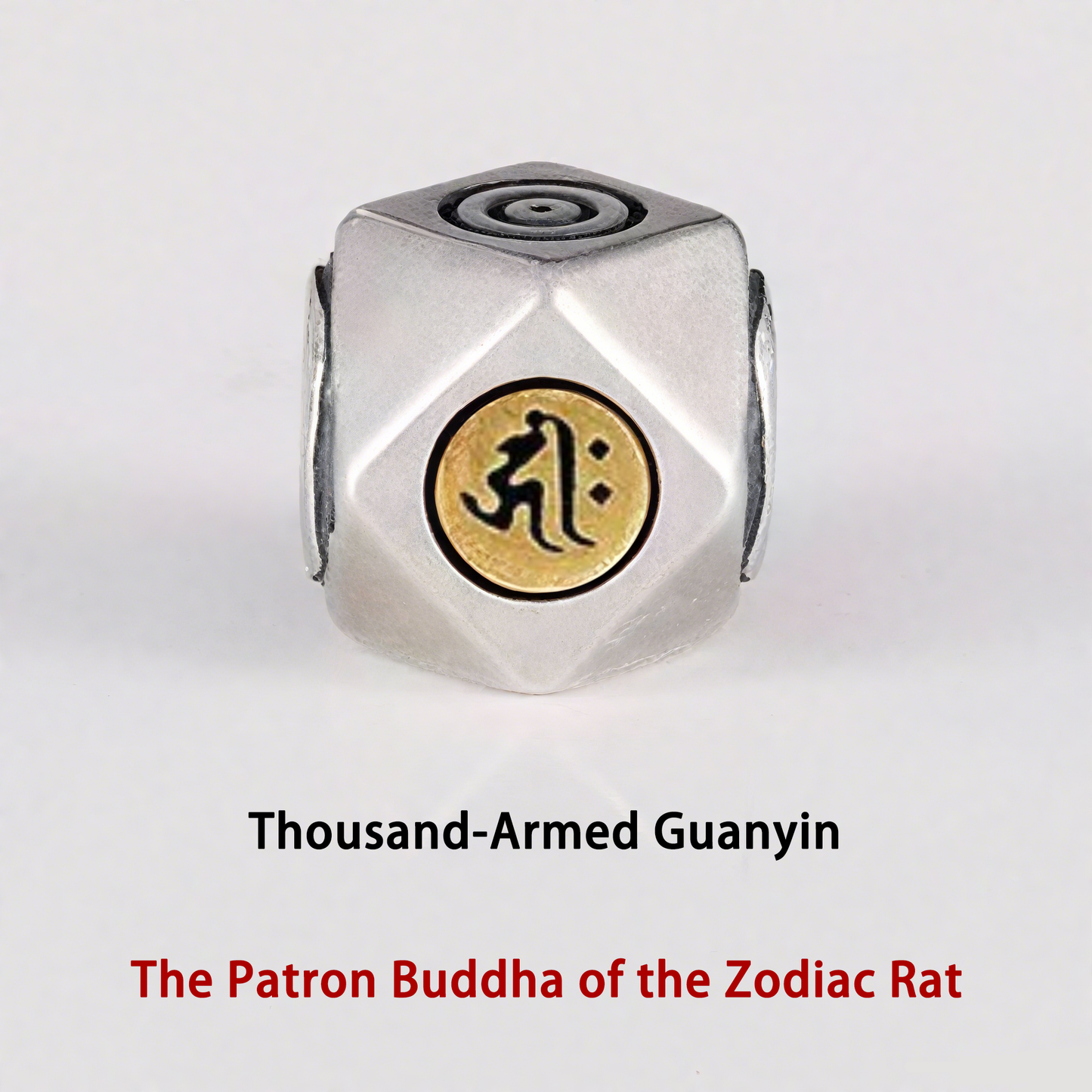 Braided Bracelet Protecting for Zodiac Rat by Thousand-Armed Guanyin