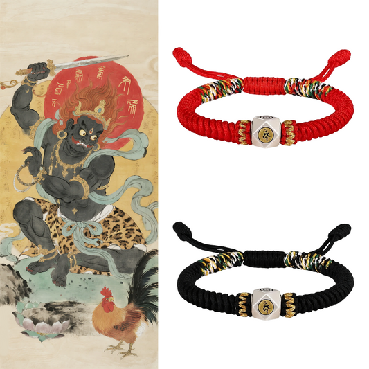 Braided Bracelet Protecting for Zodiac Rooster by Acalanatha