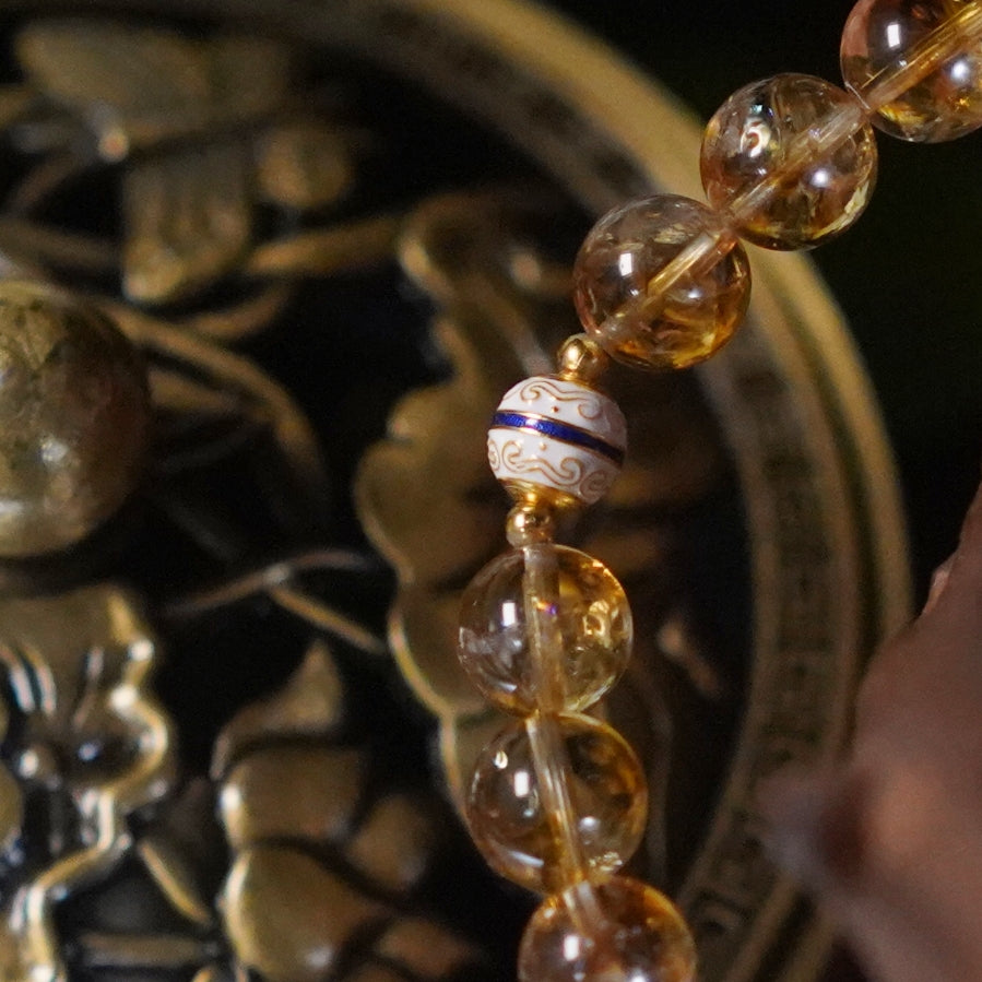 Wisdom-Yellow Phantom Quartz-Earth