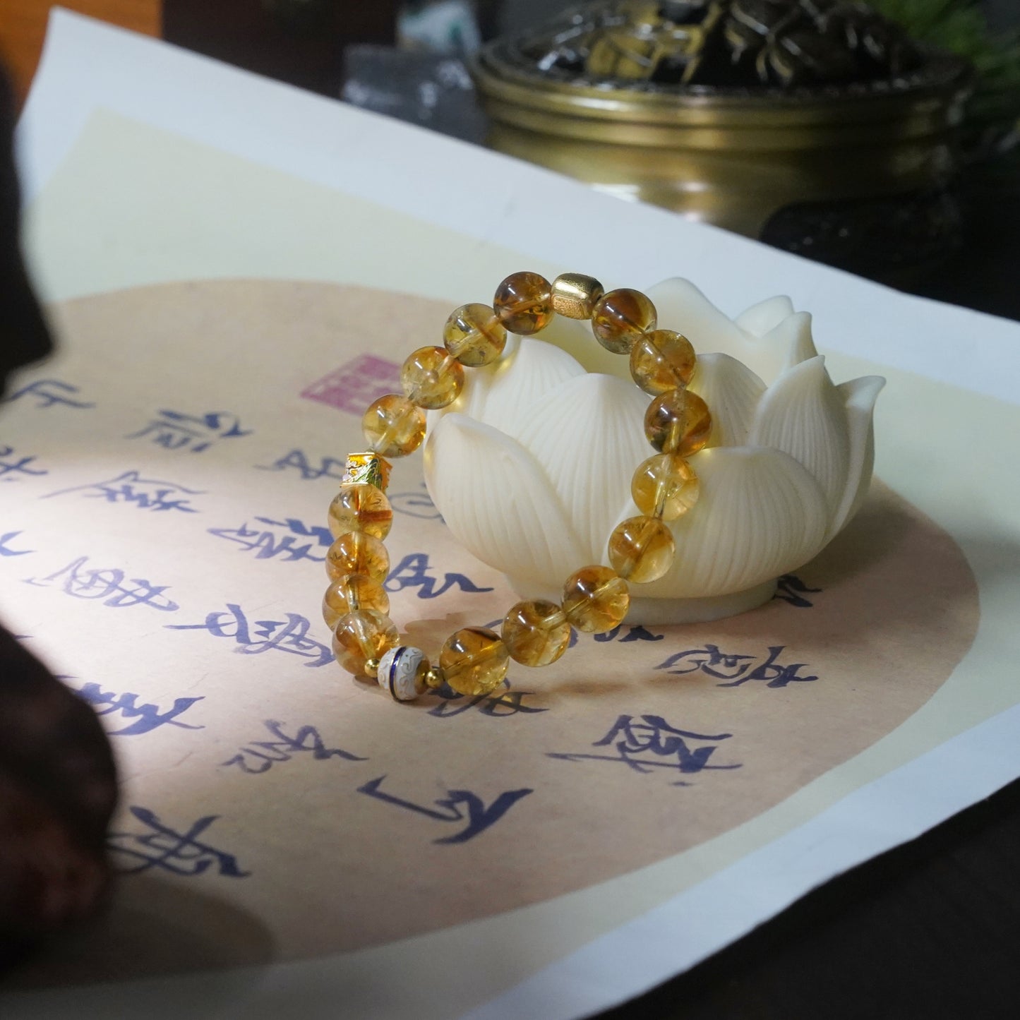 Wisdom-Yellow Phantom Quartz-Earth