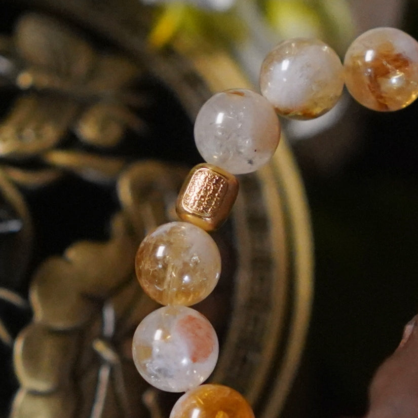 Wisdom-Feathered Yellow Quartz-Earth