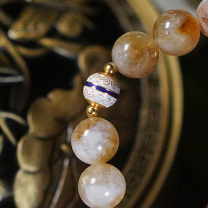 Wisdom-Feathered Yellow Quartz-Earth