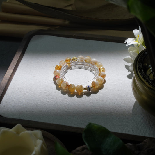 Wisdom-Feathered Yellow Quartz-Earth