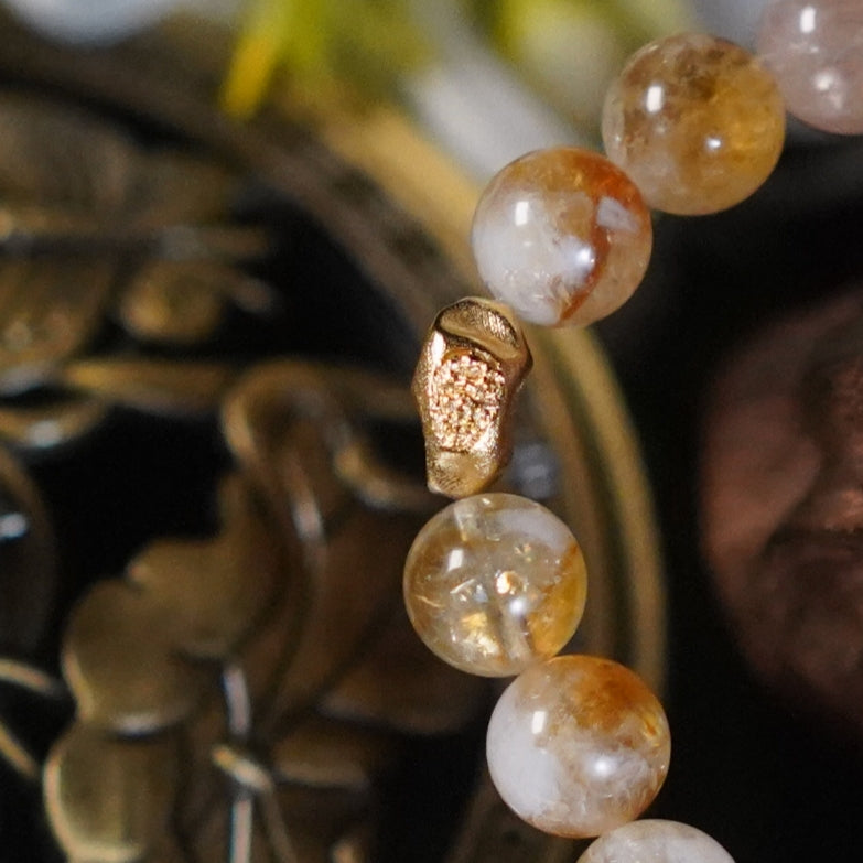 Wealth-Feathered Yellow Quartz-Earth