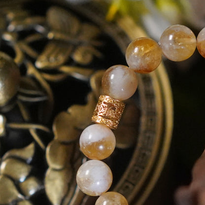 Protection-Feathered Yellow Quartz-Earth