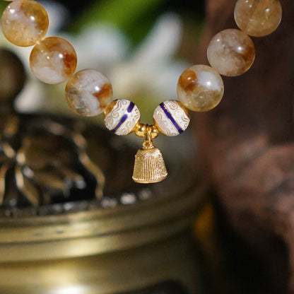 Protection-Feathered Yellow Quartz-Earth