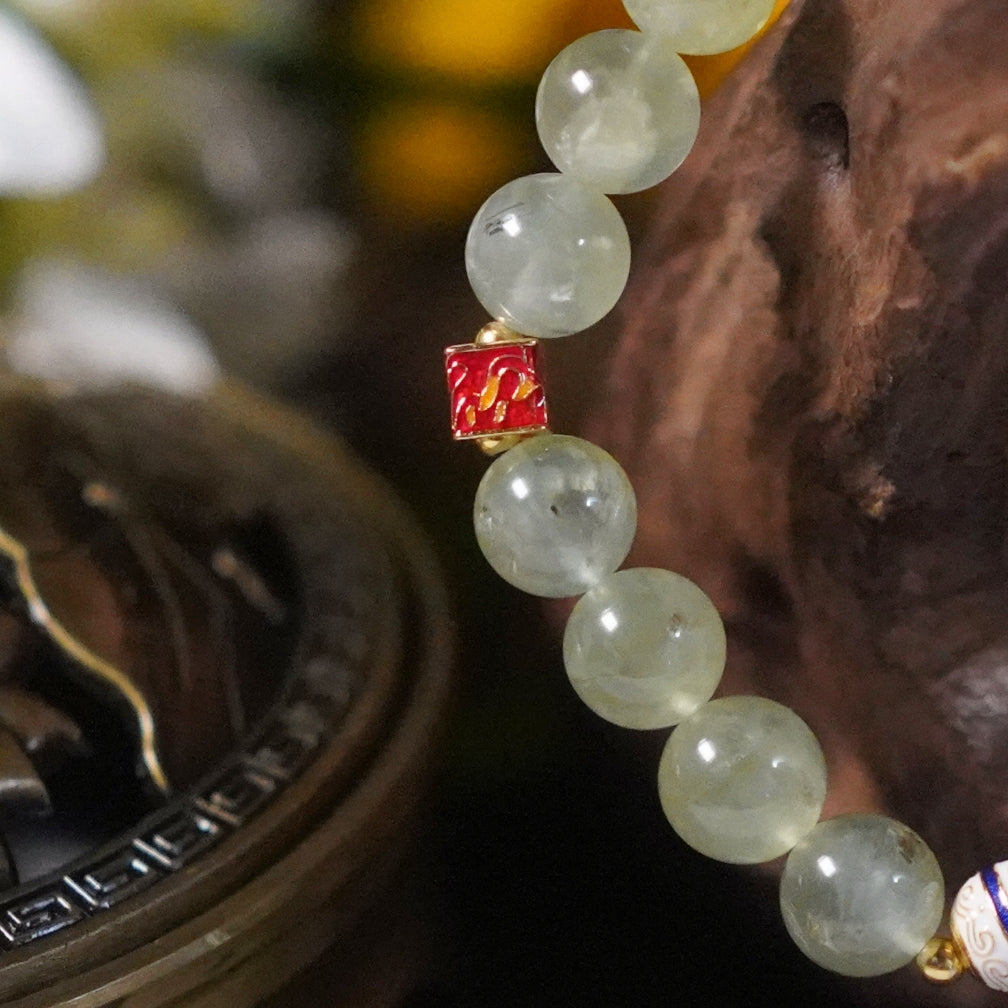 Wisdom-Prehnite-Wood