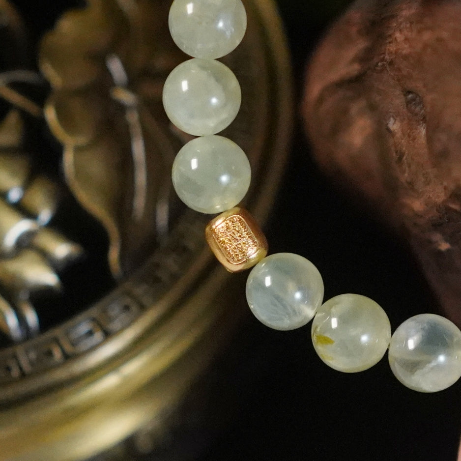 Wisdom-Prehnite-Wood