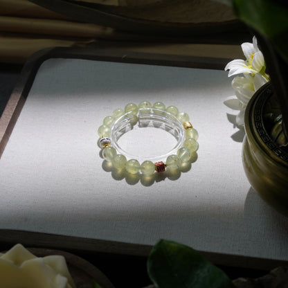 Wisdom-Prehnite-Wood